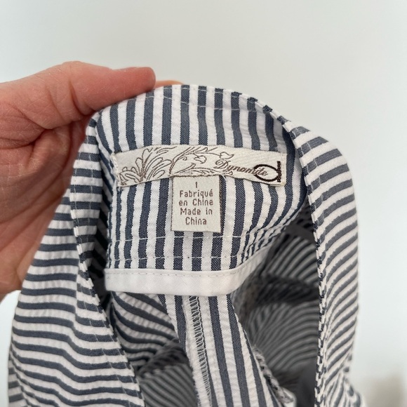 Striped Black and White Women's Shorts - Picture 4 of 5